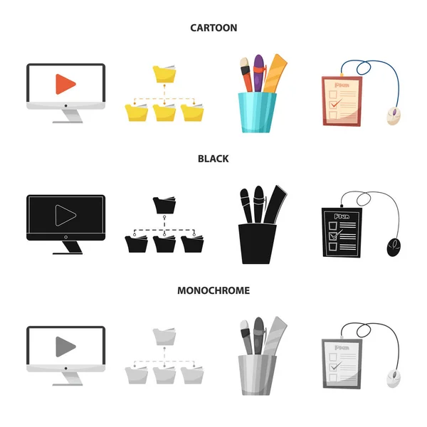 Conception vectorielle de signe d'éducation et d'apprentissage. Ensemble d'icône vectorielle de l'éducation et de l'école pour le stock . — Image vectorielle