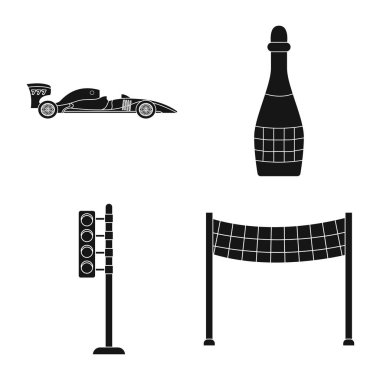 Araba ve ralli simgesi yalıtılmış nesne. Araba ve yarış hisse senedi simgesi için web topluluğu.