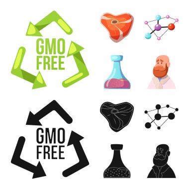 Yalıtılmış nesne ve kutsal kişilerin resmi. Topluluğu ve hisse senedi için vektör simgesi.