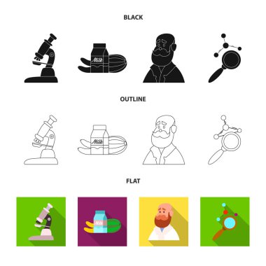 İzole nesnesini ve işareti. Ve hisse senedi için vektör simge kümesi.