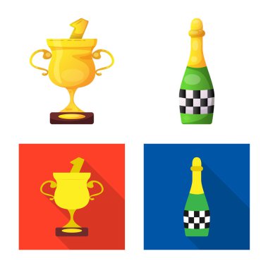 Araba ve ralli simge vektör tasarımı. Araba ve yarış vektör simgesini hissenin topluluğu.