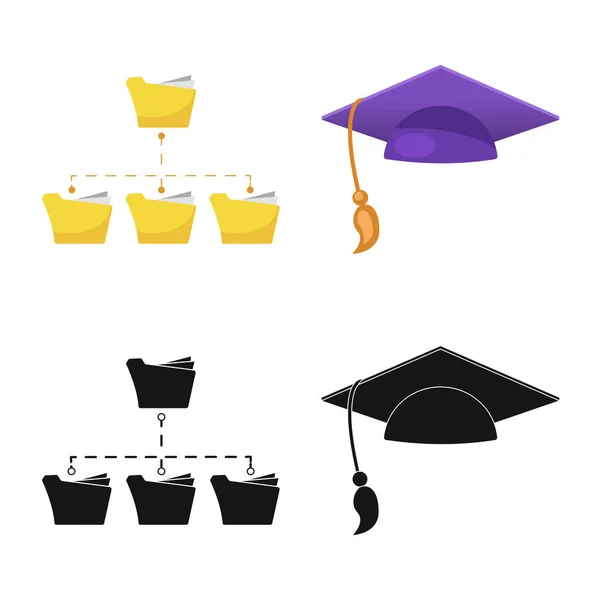 Diseño Vectorial Del Signo Educación Aprendizaje Conjunto Educación Símbolo Stock — Archivo Imágenes Vectoriales