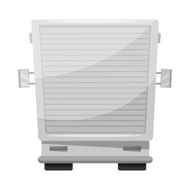 Mal ve kargo simge vektör Illustration. Ürünler ve ambar hisse senedi simgesi için web topluluğu.