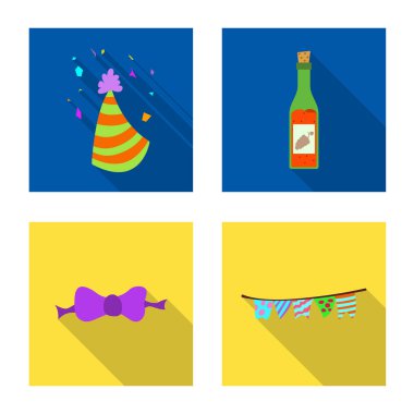 Parti ve Doğum günü sembolü yalıtılmış nesne. Hisse senedi için kutlama ve parti vektör simge topluluğu.