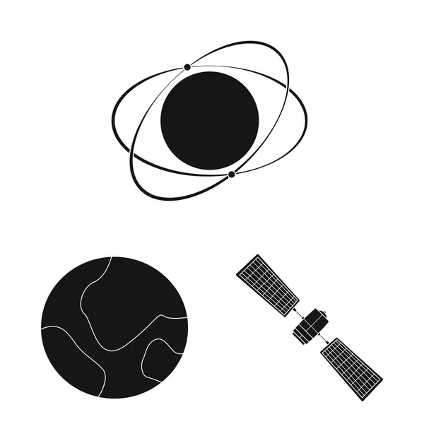 Векторный дизайн марсов и космического символа. Коллекция векторных иллюстраций марсов и планет . — стоковый вектор
