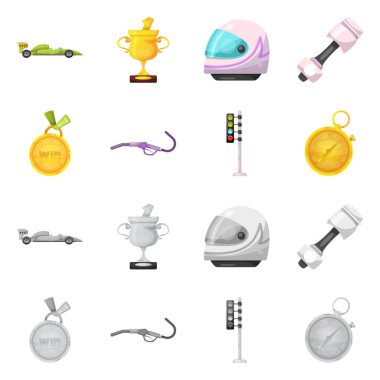 Araba ve ralli işareti yalıtılmış nesne. Araba ve yarış hisse senedi simgesi için web topluluğu.