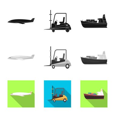 Yalıtılmış nesne mal ve kargo simgesi. Ürünler ve ambar stok vektör çizim.