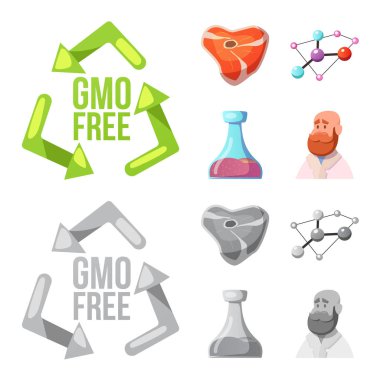 Vektör çizim ve logosu. Koleksiyon ve hisse senedi illüstrasyon vektör.