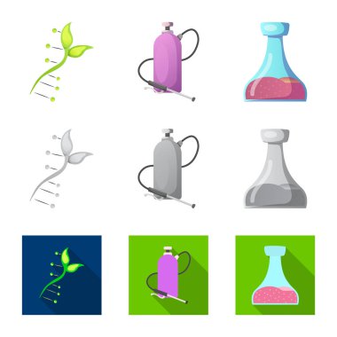 Vektör çizim ve kutsal kişilerin resmi. Ve hisse senedi için vektör simge kümesi.