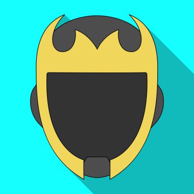 Kahraman ve maske logo vektör Illustration. Kahraman ve süper kahraman hisse senedi vektör çizim topluluğu.