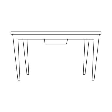 Mobilya ve daire sembolü yalıtılmış nesne. Mobilya ve ev vektör simgesini hissenin koleksiyonu.