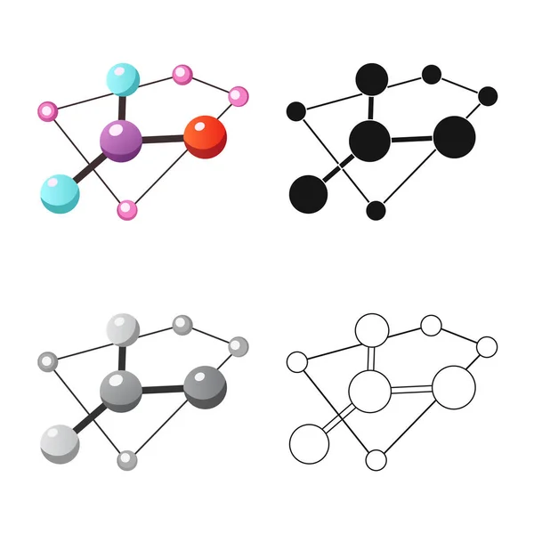 Objeto aislado y símbolo. Conjunto de e ilustración de vector de stock . — Archivo Imágenes Vectoriales