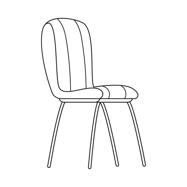 Diseño vectorial de muebles e icono del apartamento. Colección de muebles y casa símbolo de stock para la web . — Vector de stock