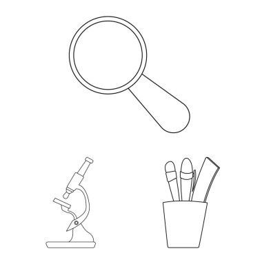 Eğitim ve öğrenme işareti vektör tasarımı. Eğitim ve okul hisse senedi simgesi için web topluluğu.