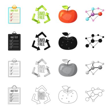 İzole nesnesini ve sembolü. Koleksiyon ve hisse senedi illüstrasyon vektör.