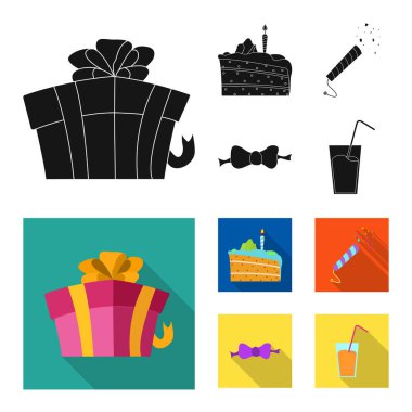 Parti ve Doğum günü sembolü yalıtılmış nesne. Hisse senedi için kutlama ve parti vektör simge topluluğu.