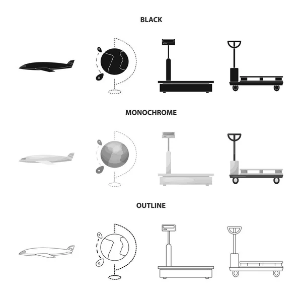 Mal ve kargo simge vektör Illustration. Ürünler ve ambar stok vektör çizim. — Stok Vektör