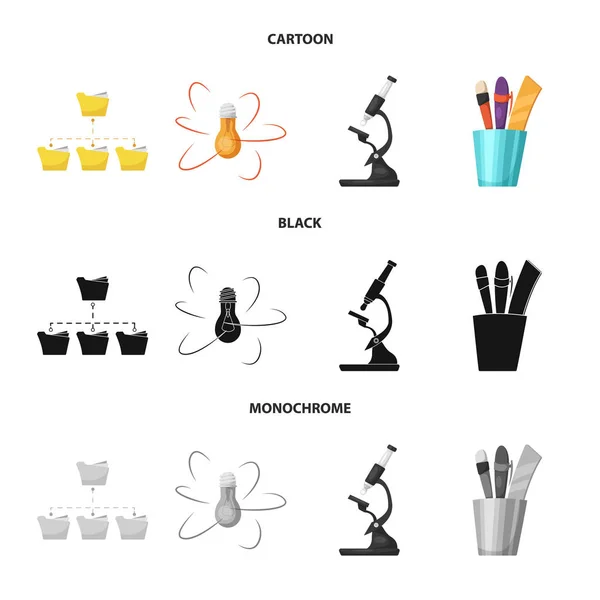 Illustration vectorielle du symbole d'éducation et d'apprentissage. Collection de l'éducation et du stock scolaire symbole pour le web . — Image vectorielle