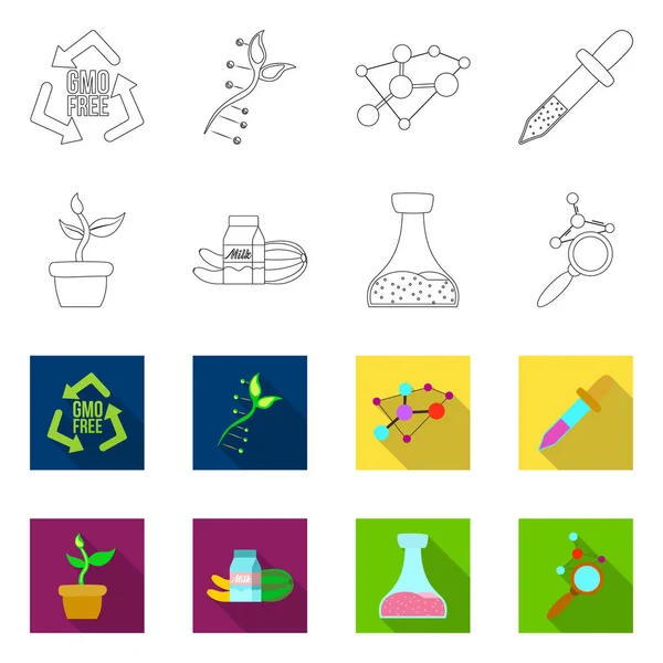 Isoliertes Objekt und Symbol. Set von und Stock-Vektor-Illustration. — Stockvektor