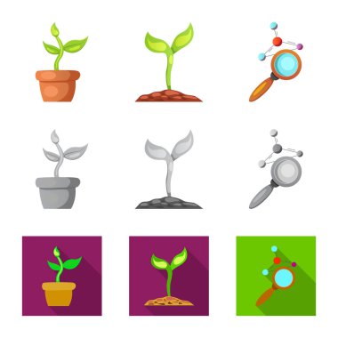 Vektör tasarımı ve işareti. Koleksiyon ve hisse senedi illüstrasyon vektör.