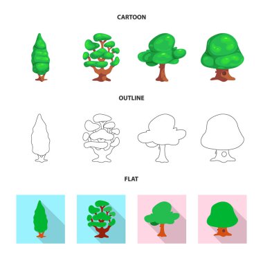 Ağaç ve doğa simgesi yalıtılmış nesne. Ağaç ve taç hisse senedi simgesi için web topluluğu.