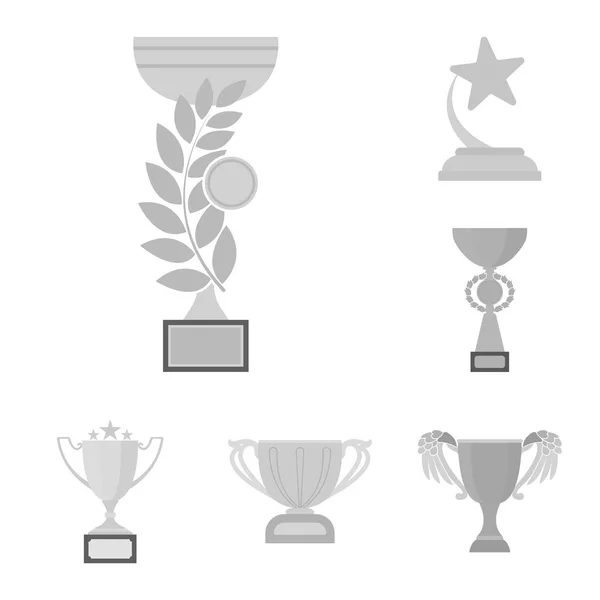 Ícones monocromáticos Gold Cup na coleção de conjuntos para design. Vencedores Cup vetor símbolo web ilustração . —  Vetores de Stock