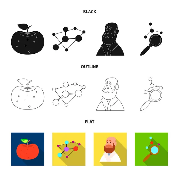 Isoliertes Objekt von und Zeichen. Satz und Aktiensymbol für Web. — Stockvektor