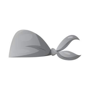 Vektör tasarımı eşarp ve şal sembolü. Eşarp ve aksesuar hisse senedi vektör çizim.