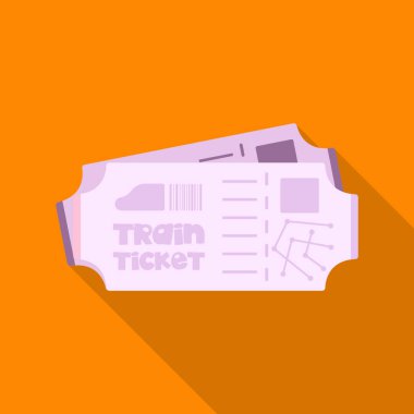 Tren ve istasyon logo vektör tasarımı. Hisse senedi için tren ve bilet vektör simge kümesi.