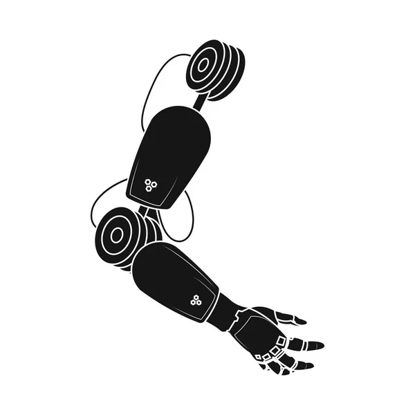 Ilustracja wektorowa symbolu robota i fabryki. Kolekcja robota i miejsca symbol giełdowy dla sieci web. — Wektor stockowy