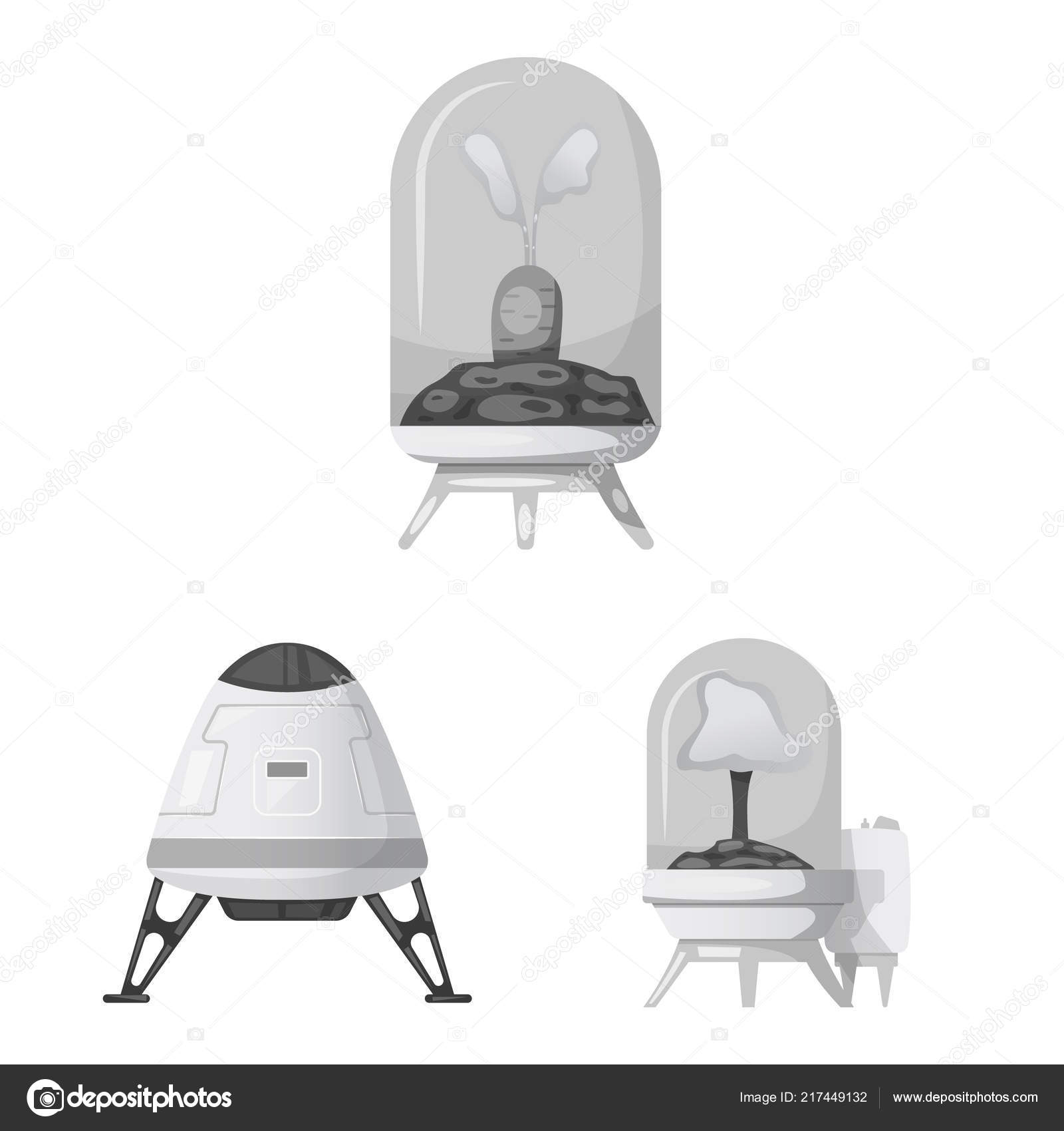 Vector Design Of Mars And Space Symbol Collection Of Mars