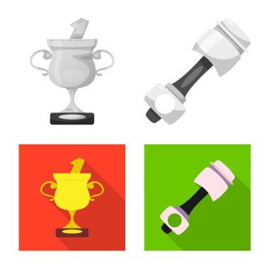 Araba ve ralli sembolü yalıtılmış nesne. Araba ve yarış hisse senedi vektör çizim seti.