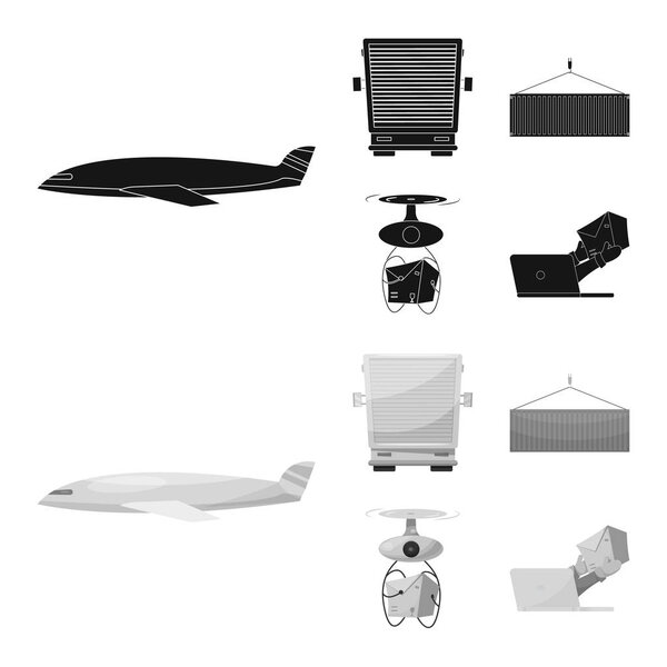 Векторный дизайн товаров и иконка груза. Сбор векторной иллюстрации товаров и складов
.