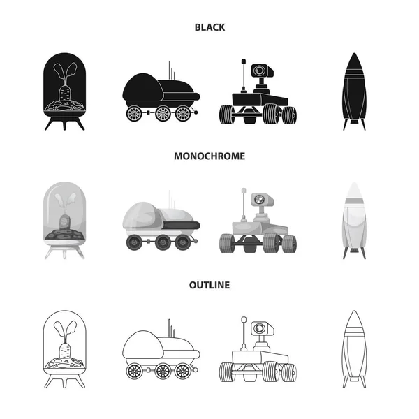 Conception vectorielle de mars et icône de l'espace. Collection de mars et illustration vectorielle de stock de planète . — Image vectorielle