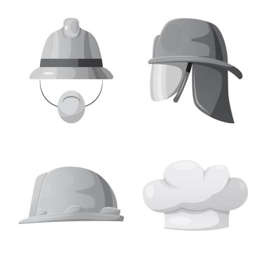 Şapkalar ve kap işareti yalıtılmış nesne. Şapkalar ve web için aksesuar hisse senedi simgesi.