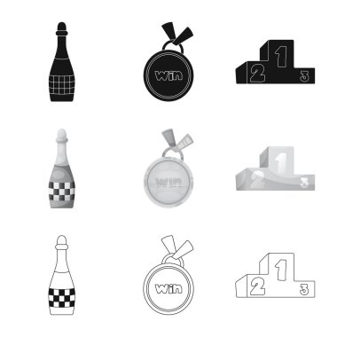 Bir araba ve ralli işaret tasarım vektör. Araba ve yarış hisse senedi simgesi için web topluluğu.