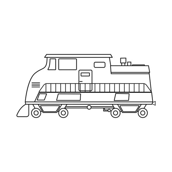 Isolated object of train and station icon. Set of train and ticket vector icon for stock. — Stock Vector