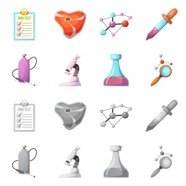 Vektör çizim ve kutsal kişilerin resmi. Ve hisse senedi için vektör simge kümesi.