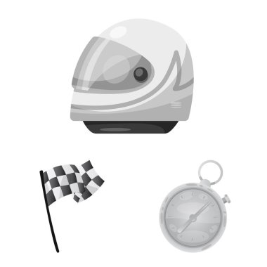 Araba ve ralli simge vektör tasarımı. Araba ve yarış vektör simgesini hissenin topluluğu.