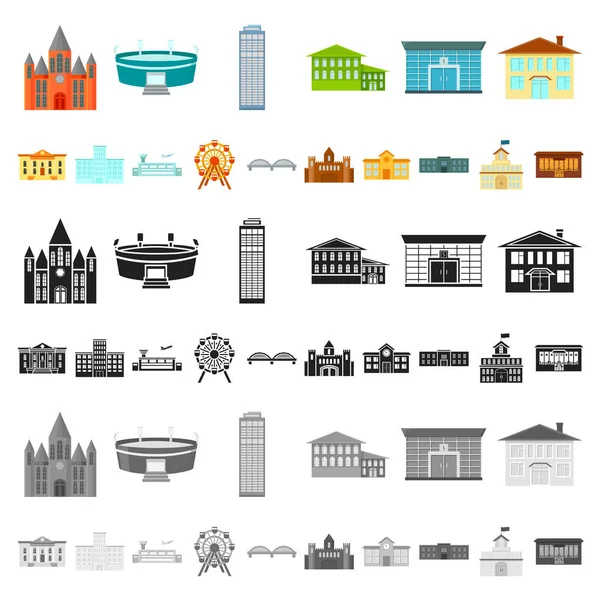 Iconos de dibujos animados de reparación de edificios en colección de conjuntos para diseño.Material de construcción y herramientas vector símbolo stock web ilustración . — Vector de stock