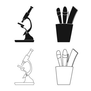 Eğitim ve işaret öğrenme yalıtılmış nesne. Eğitim ve okul vektör simgesini hissenin koleksiyonu.