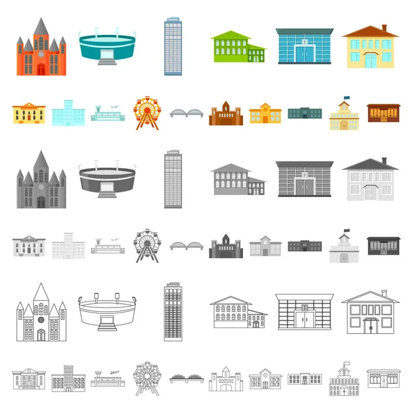 Icônes de dessin animé de réparation de bâtiment dans la collection de jeu pour la conception. Matériel de construction et outils symbole vectoriel illustration web stock . — Image vectorielle