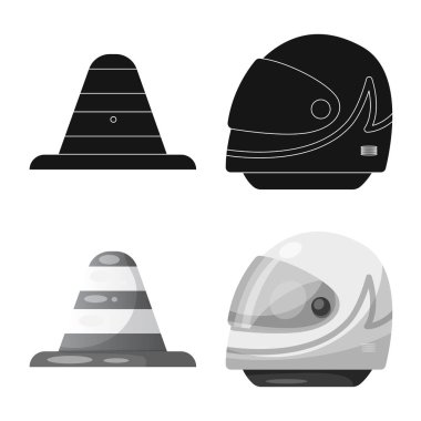 Araba ve ralli simge vektör tasarımı. Araba ve yarış hisse senedi simgesi web için kümesi.