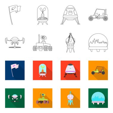 Mars ve uzay sembolü yalıtılmış nesne. Mars ve gezegen hisse senedi simgesi için web topluluğu.