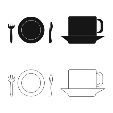 Havaalanı ve uçak işareti vektör Illustration. Havaalanı ve uçak hisse senedi vektör çizim seti.