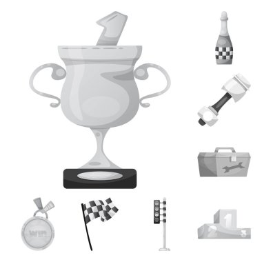 Araba ve ralli simge vektör tasarımı. Araba ve yarış hisse senedi simgesi web için kümesi.