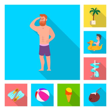 Havuzu ve yüzme logo vektör Illustration. Havuzu ve etkinlik hisse senedi simgesi için web topluluğu.