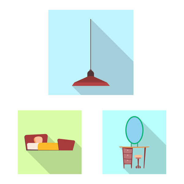 Векторный дизайн мебели и логотипа квартиры. Комплект мебели и иконка домашнего вектора на складе
.