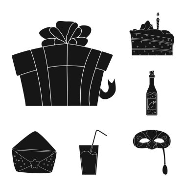 Yalıtılmış nesne parti ve Doğum günü kutsal kişilerin resmi. Parti ve kutlama hisse senedi simgesi için web topluluğu.