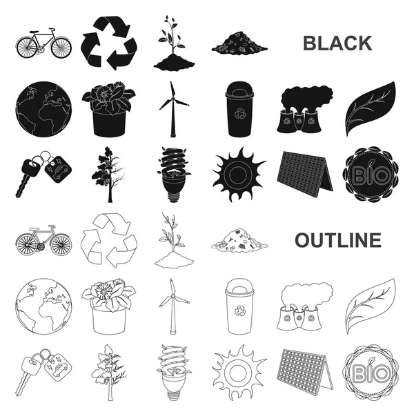 Мбаппе и экология в коллекции для дизайна. Экологически чистая веб-иллюстрация векторного символа продукта . — стоковый вектор
